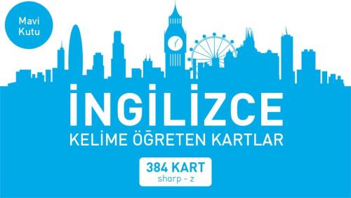 Kurye Kitabevi - İngilizce Kelime Öğreten Kartlar Mavi Kutu (Sharp-z)