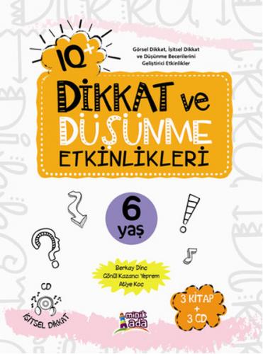 Kurye Kitabevi - IQ Dikkat ve Düşünce Etkinlikleri Seti 6 Yaş-3 Kitap 