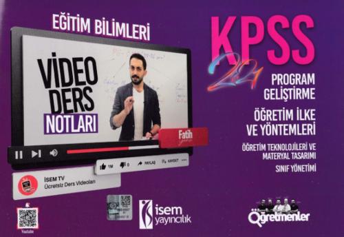 Kurye Kitabevi - İsem 2021 KPSS Eğitim Bilimleri Program Geliştirme Öğ