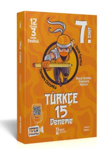 Kurye Kitabevi - İsem Yayınları 7. Sınıf Türkçe 15 Çözümlü Deneme