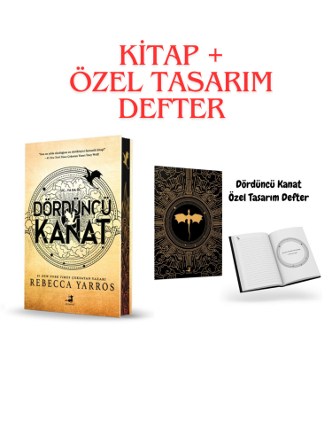 Kurye Kitabevi - Dördüncü Kanat Ciltli + Özel Baskı Ciltli Defter 2'li