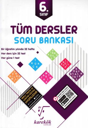 Kurye Kitabevi - Karekök 6. Sınıf Tüm Dersler Soru Bankası