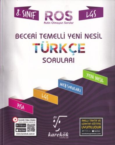 Kurye Kitabevi - Karekök 8.Sınıf Beceri Temelli Yeni Nesil Türkçe Soru