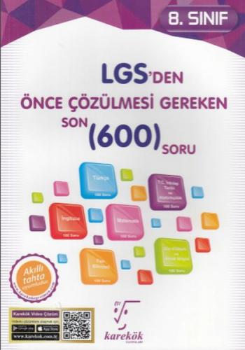 Kurye Kitabevi - Karekök 8. Sınıf LGS den Önce Çözülmesi Gereken Son 6