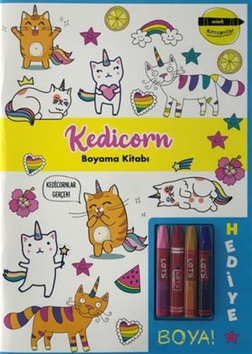 Kurye Kitabevi - Kedicorn Boyama Kitabı - Minik Ressamlar