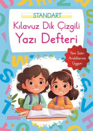 Kurye Kitabevi - Kılavuz Dik Çizgili Yazı Defteri Büyük Boy - Mavi