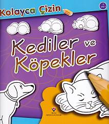 Kurye Kitabevi - Kolayca Çizin: Kediler ve Köpekler