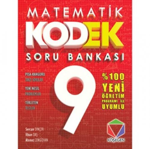 Kurye Kitabevi - Köşegen 9. Sınıf Matematik KODEK Soru Bankası YENİ