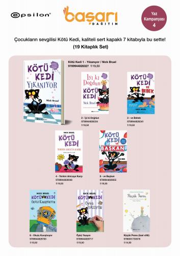 Kurye Kitabevi - Kötü Kedi ve Diğer Eğlenceli Kitaplar Seti 19 Kitap