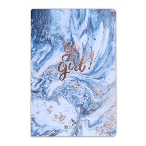 Kurye Kitabevi - Marble Mavi Go Girl Defter