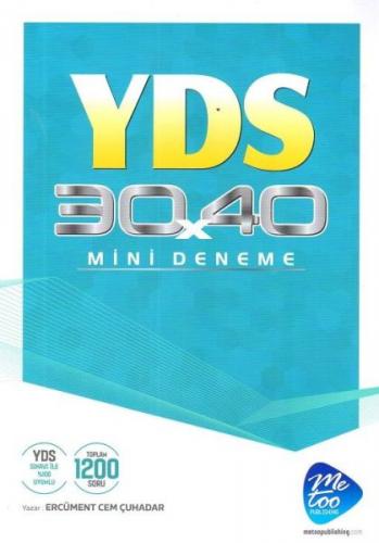 Kurye Kitabevi - Me Too Publishing YDS 30X40 Mini Deneme