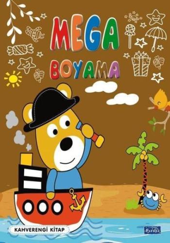 Kurye Kitabevi - Mega Boyama Kahverengi Kitap