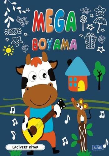 Kurye Kitabevi - Mega Boyama Lacivert Kitap