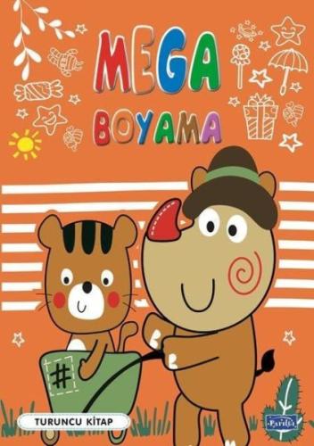 Kurye Kitabevi - Mega Boyama Turuncu Kitap