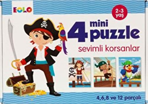 Kurye Kitabevi - Mini Puzzle-Sevimli Korsanlar