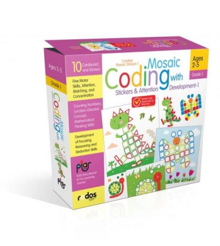 Kurye Kitabevi - Mosaic Coding with Stickers&Attention Development-1-G