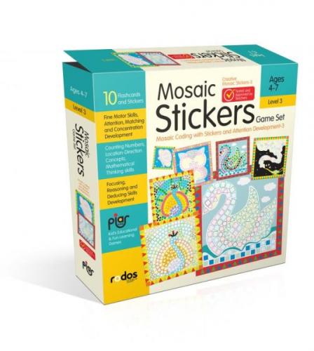 Kurye Kitabevi - Mosaic Stickers Game Set - Mosaic Coding with Sticker