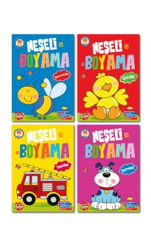 Kurye Kitabevi - Neşeli Boyama 10 Set +1 Set (44 Kitap)