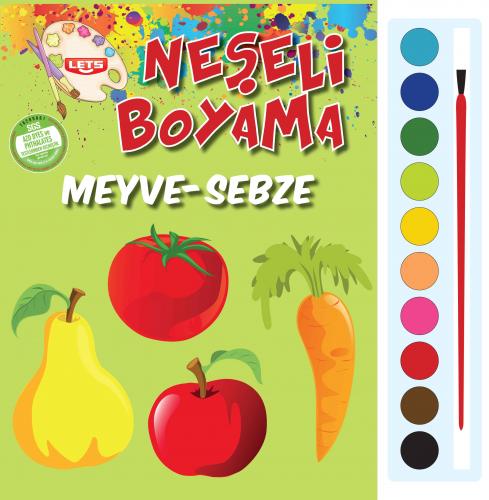 Kurye Kitabevi - Neşeli Boyama Meyve Sebze