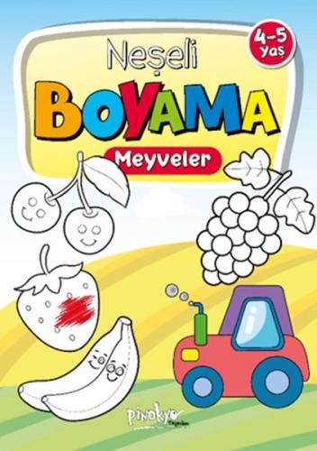 Kurye Kitabevi - Neşeli Boyama Meyveler 4-5 Yaş