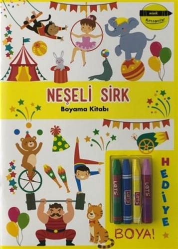 Kurye Kitabevi - Neşeli Sirk Boyama Kitabı - Minik Ressamlar