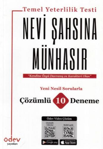 Kurye Kitabevi - Ödev TYT Nevi Şahsına Münhasır 10 Çözümlü Deneme-YENİ