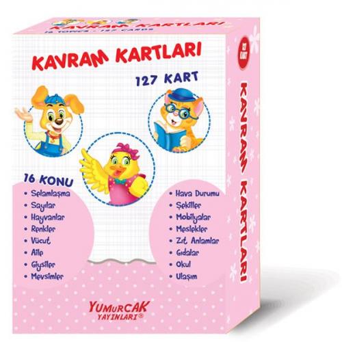 Kurye Kitabevi - Okul Öncesi Çocuklar İçin Kavram Kartları 127 Kart