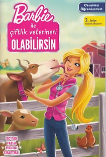 Kurye Kitabevi - Barbie Okumayı Öğreniyorum Çiftlik Veterineri Olabili