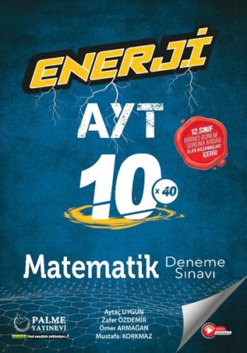 Kurye Kitabevi - Palme Enerji Ayt Matematik 10 Deneme Sınavı