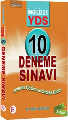 Kurye Kitabevi - Pelikan İngilizce YDS 10 Deneme Çözümlü Özgün