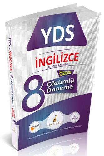 Kurye Kitabevi - Pelikan YDS İngilizce 8 Çözümlü Özgün Deneme