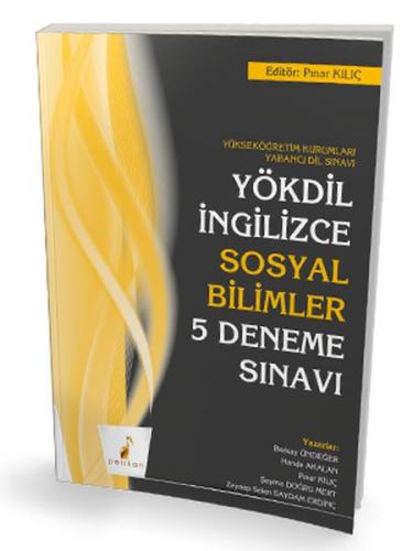 Kurye Kitabevi - Pelikan YÖKDİL İngilizce Sosyal Bilimler 5 Deneme Sın