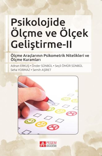 Kurye Kitabevi - Psikolojide Ölçme ve Ölçek Geliştirme II