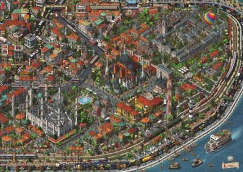 Kurye Kitabevi - Fractal İstanbul (Puzzle 3000) 4913