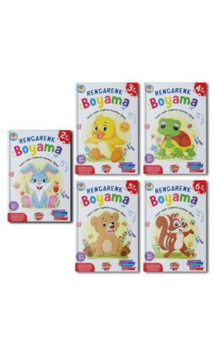 Kurye Kitabevi - Rengarenk Boyama 10 set+1 set (55 Kitap)