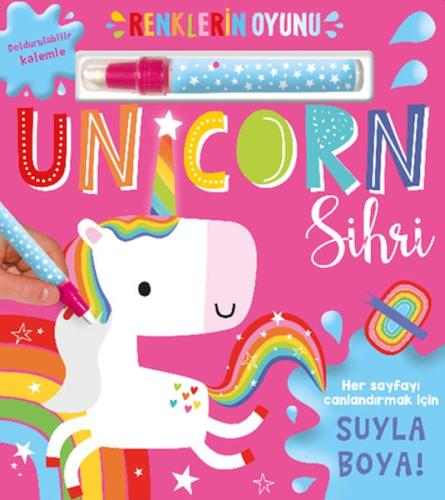 Kurye Kitabevi - Renklerin Oyunu – Unicorn Sihri (Su Doldurulabilir Ka