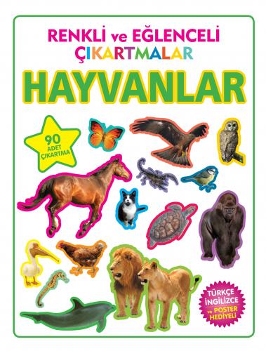 Kurye Kitabevi - Renkli ve Eğlenceli Çıkartmalar Hayvanlar
