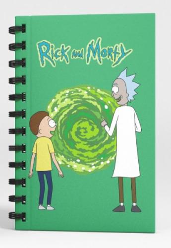 Kurye Kitabevi - Rick And Morty Spiralli Defter Yeşil