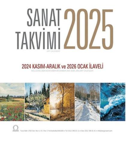 Kurye Kitabevi - Sanat Takvimi 2025 Duvar Takvimi