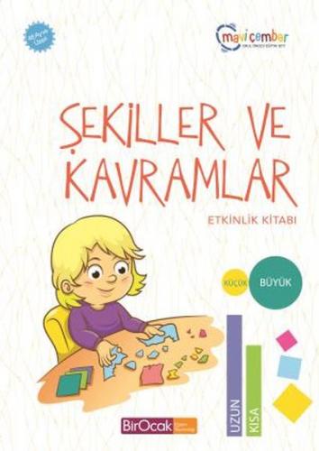 Kurye Kitabevi - Şekiller ve Kavramlar Etkinlik Kitabı Mavi Çember 48 