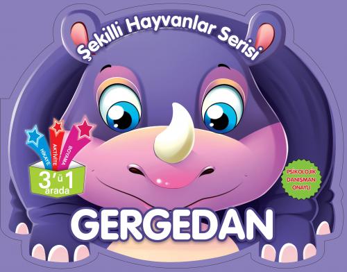 Kurye Kitabevi - Şekilli Hayvanlar Serisi-Gergedan