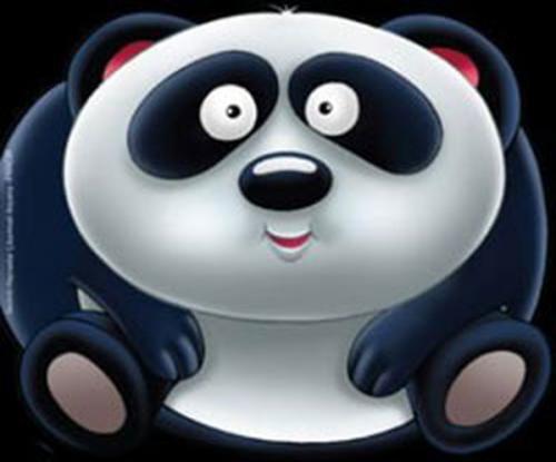 Kurye Kitabevi - Sevimli Hayvanlar Çıkartmalı Boyama: Panda