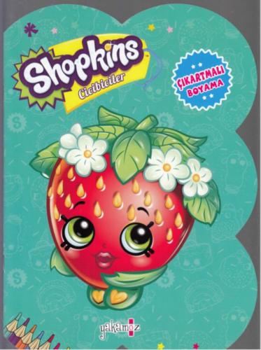 Kurye Kitabevi - Shopkins Cicibiciler Turkuaz Çıkartmalı Boyama