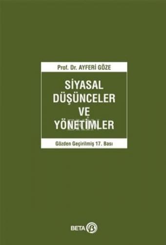 Kurye Kitabevi - Siyasal Düşünceler ve Yönetimler