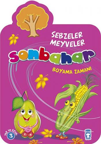 Kurye Kitabevi - Boyama Zamanı-Sebzeler Meyveler Sonbahar