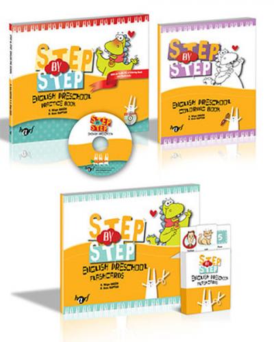 Kurye Kitabevi - Step By Step Prescholl Book Coloring Books Flashcards