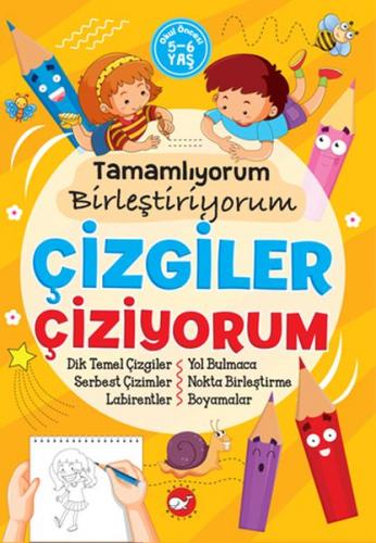 Kurye Kitabevi - Tamamlıyorum Birleştiriyorum - Çizgiler Çiziyorum