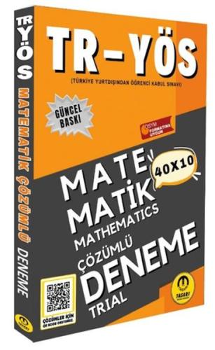 Kurye Kitabevi - Tasarı 2025 TR YÖS Matematik 40X10 Çözümlü Deneme