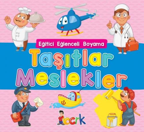 Kurye Kitabevi - Taşıtlar Meslekler - Eğitici Eğlenceli Boyama