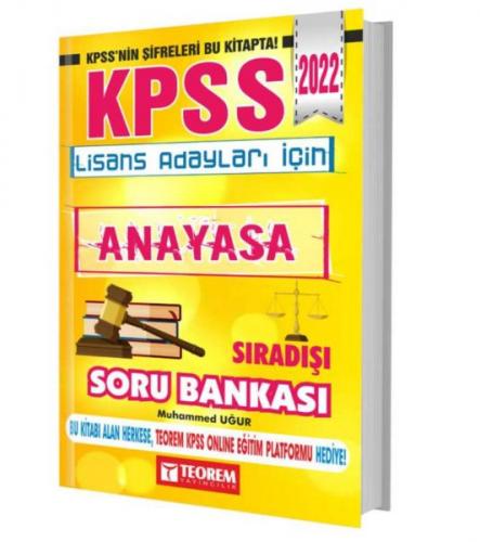 Kurye Kitabevi - Teorem 2022 KPSS Anayasa Sıradışı Soru Bankası